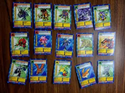 106 Digimon 1999 Card Lot Bandai STARTER DECK VINTAGE BANDAI W/ FOLDED MAP - Image 2