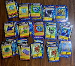 106 Digimon 1999 Card Lot Bandai STARTER DECK VINTAGE BANDAI W/ FOLDED MAP - Image 4