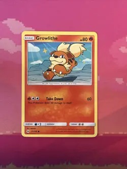 Pokemon Card Growlithe Sun & Moon Common 21/149 Near Mint - Image 1
