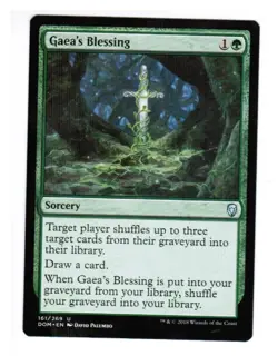 1x Gaea's Blessing Dominaria English Unplayed NM cards Freshpack Pauper - Image 1