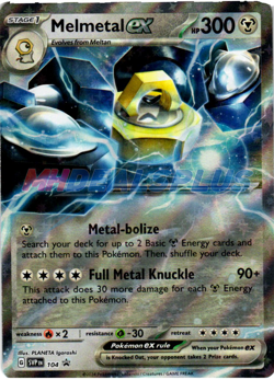 NM Pokemon Melmetal EX SVP104 Black Star Promo Card - Image 1