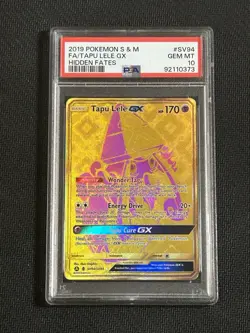 Tapu Lele GX SV94 Hidden Fates Shiny Vault Full Art Pokemon Card PSA 10 Gem Mint - Image 1