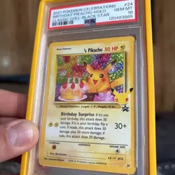 Pokemon Pikachu 2021 Birthday Celebrations 25th Anniversary Classic Card PSA 10 - Image 2