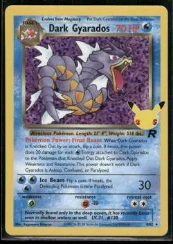 Dark Gyarados - 8/82 - Pokemon Celebrations Classic Collection Holo Rare Card NM - Image 1
