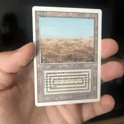 Magic: the Gathering Scrubland Dual Land (Revised Edition, 1994) - Image 1