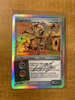 MTG✨ Artist SIGNED TOGGLODYTE FOIL✨Unhinged NM/MINT 2004 Uncommon FRAZIER Art - Image 1