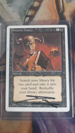 Demonic Tutor - Signed Autograph - MTG - Image 1