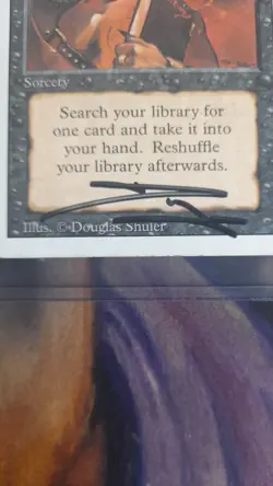 Demonic Tutor - Signed Autograph - MTG - Image 3