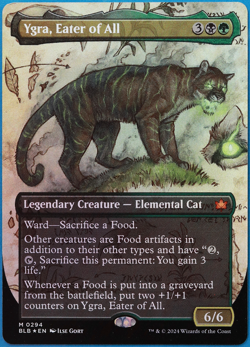 Ygra, Eater of All (Borderless) FOIL Bloomburrow NM (502420) ABUGames - Image 1