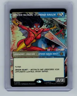 Magic the Gathering - Spider-Woman, Stunning Savi (Borderless) (SPM) (FOIL) #230 - Image 1
