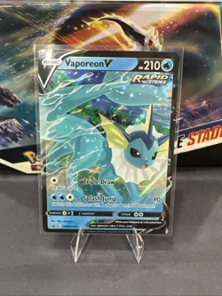 Vaporeon V SWSH150 Black Star Promo - Sword & Shield NM Pokemon Card - Image 3