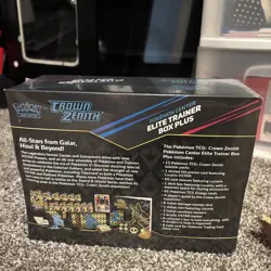 Crown Zenith Pokemon Center Elite Trainer Box Plus Factory Sealed & Acrylic Case - Image 4