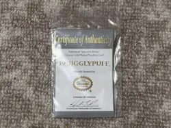 Pokemon Jigglypuff 23K Gold Plated Trading Card with Sealed COA 1999 Burger King - Image 2