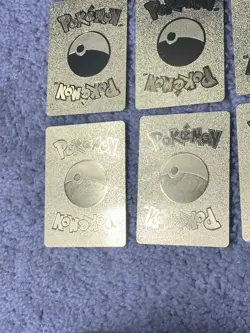 Set of 9 Pokemon Mewtwo,Calyrex,Rillaboom+++ Gold Accents Fan Art Cards MP-LP - Image 5