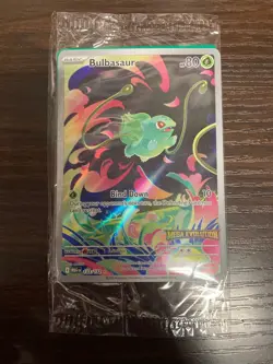 Bulbasaur 133/132 Illustration Rare Pokemon TCG Mega Evolution Promo Box Topper - Image 1
