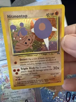 Pokemon TCG Hitmontop Neo Discovery 3/75 Holo Rare MP/DMG O86 - Image 2