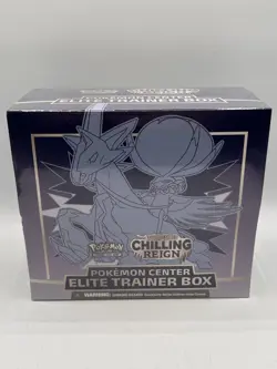Pokemon TCG Pokemon Center Chilling Reign ETB Elite Trainer Box W/ ETB Protector 820650809705 - Image 1