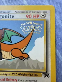 DRAGONITE - Black Star Promo Set #5 Movie Release WB Stamped Vintage Pokemon 99 - Image 4