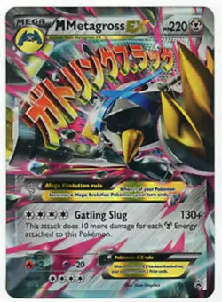 Pokemon Mega Metagross-EX XY35 Oversized Promos Promotional NM-Mint Fast Ship! - Image 1