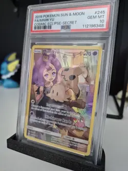 Mimikyu 245/236 Cosmic Eclipse Full Art Secret Rare Pokemon TCG PSA 10 GEM MINT - Image 2