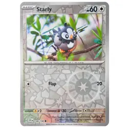 Starly 148/198 Common Scarlet & Violet Pokemon TCG (REVERSE HOLO, NM) - Image 1