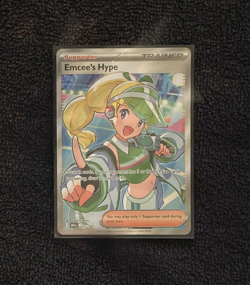 Emcee's Hype 220/182 - Pokemon TCG: Destined Rivals - Full Art Trainer Holo MINT - Image 1