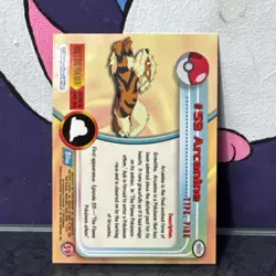 💥 2000 Topps Pokemon TV Arcanine Rainbow Holo Animation Series Blue Logo # 59 - Image 3