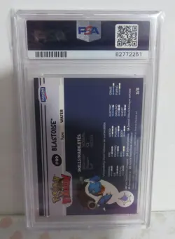 POKEMON BLASTOISE #09 2000 DANONE STADIUM SHINY PSA 10 LOW POP CLASSIC CARD - Image 4