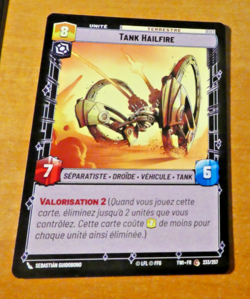 STAR WARS UNLIMITED CARD GAME TCG CARTE 233/257 TWI FR MINT - Image 1