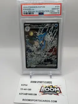 Kingdra ex 131 Sv: Scarlet & Violet Black Star Promo Card Holo PSA 10 - Image 1