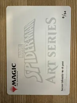 Secret Identity SIGNED (6/54) Art Series NM (Art Card) [MTG] - Image 2
