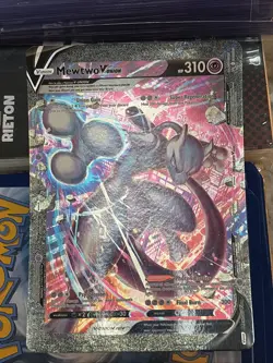 JUMBO Mewtwo V Union Card SWSH161 Black Star Promo Pokemon PACK FRESH - Image 1