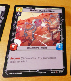 STAR WARS UNLIMITED CARD GAME TCG CARTE 231/257 TWI FR MINT - Image 1