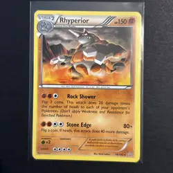 Rhyperior 76/160 XY - Primal Clash Non Holo Pokemon Card NM/LP - Image 1