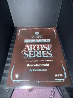 VCard Awakened Worlds: First Edition - Porcelainmaid Box Topper Artist Card - Image 2