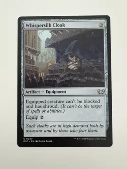 Whispersilk Cloak MTG Magic the Gathering Card NM Near Mint DSC - Image 1