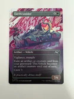 Earthrumbler Foil Showcase MTG Magic the Gathering Card NM Near Mint DFT - Image 1