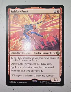 MTG - Marvel's Spider-Man - Spider-Punk #0092 - Non Foil Near Mint - Image 1