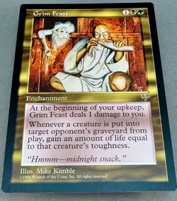 MTG-Grim Feast Mirage Rare-Unplayed NM-Vintage Magic: the Gathering-Reserve List - Image 3