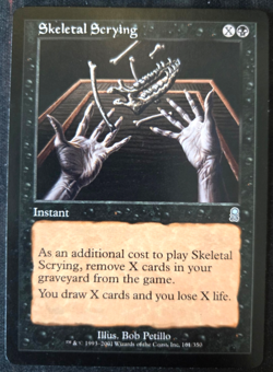Skeletal Scrying Odyssey Regular MTG Magic the Gathering LP/NM - Image 1