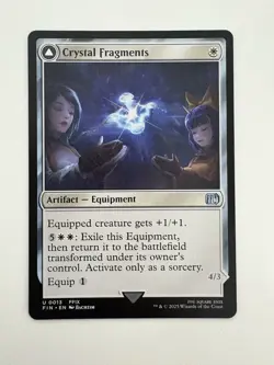 Crystal Fragments / Summon: Alexander MTG Magic the Gathering Card NM Mint FIN - Image 1
