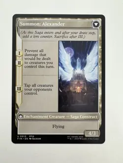 Crystal Fragments / Summon: Alexander MTG Magic the Gathering Card NM Mint FIN - Image 2