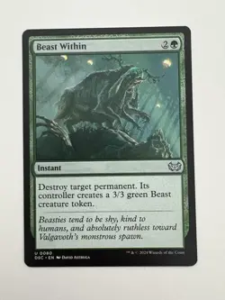Beast Within MTG Magic the Gathering Card NM Near Mint DSC - Image 1