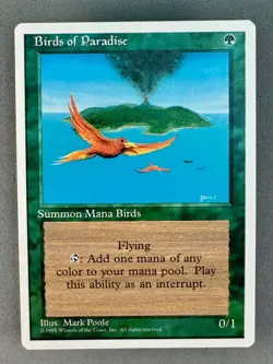 MTG-Birds of Paradise 4th Edition Regular-Vintage Magic: the Gathering - Image 2