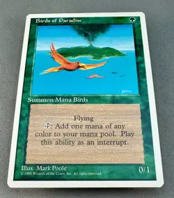 MTG-Birds of Paradise 4th Edition Regular-Vintage Magic: the Gathering - Image 3