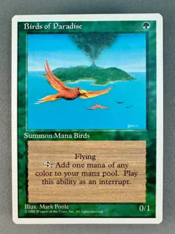 MTG-Birds of Paradise 4th Edition Regular-Vintage Magic: the Gathering - Image 4