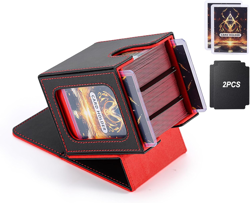 MTG Deck Box, Double Display Window MTG, Commander Deck Box Fits 120+ Single Sle - Image 1