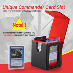 MTG Deck Box, Double Display Window MTG, Commander Deck Box Fits 120+ Single Sle - Image 4