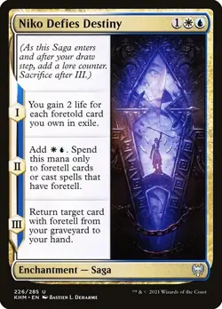 Niko Defies Destiny 4x FOIL KHM MTG Kaldheim Uncommon MINT white blue - Image 1