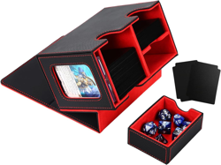 Venssu MTG Deck Box for Commander or Prime Card Display with Dice Tray,Card Deck - Image 1